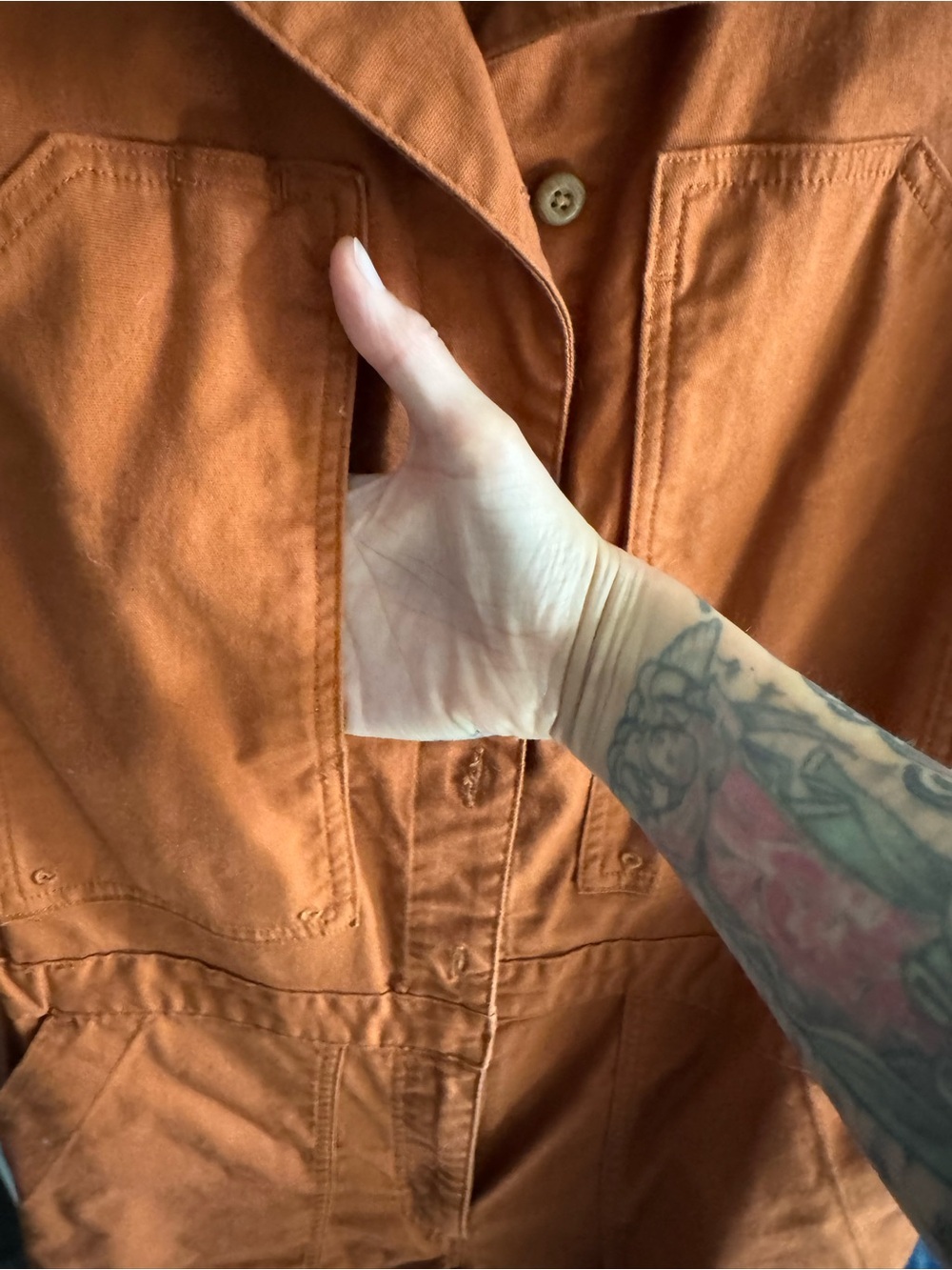 Duluth sleeveless coveralls s small in Spice colorway - Picture 5 of 12